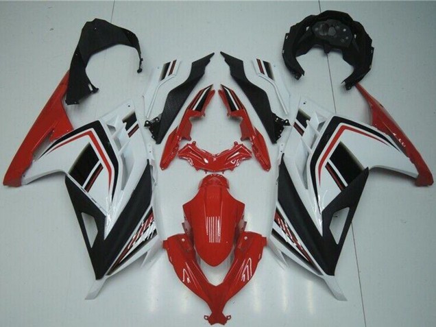 2013-2024 Kawasaki Ninja 300 EX300R Motorcycle Fairings - White Red Black UK