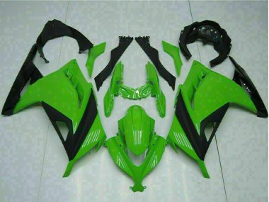 Best 2013-2024 Kawasaki Ninja 300 EX300R Motorcycle Fairings - Green Black UK