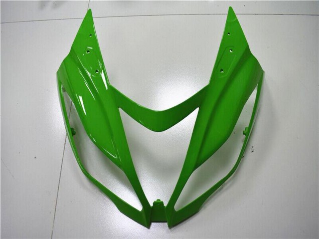 2013-2018 Kawasaki ZX6R Motorcycle Fairings - Green White Glossy Black UK