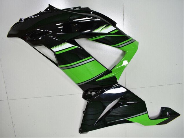 2013-2018 Kawasaki ZX6R Bike Fairings - Green Glossy Black UK