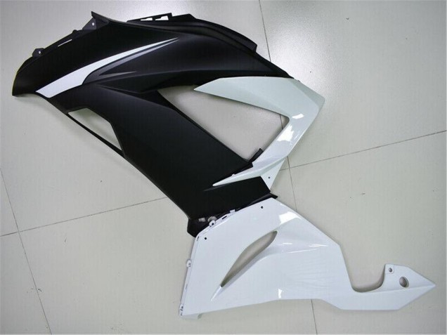 2013-2018 Kawasaki ZX6R Abs Fairings - White Matte Black UK