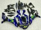 2015-2019 Yamaha YZF R1 Motorcycle Fairings - Blue Silver Black Green MoviStar UK