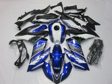 Best 2015-2018 Yamaha YZF R3 Motorcycle Fairings - Blue White Black Green Monster UK