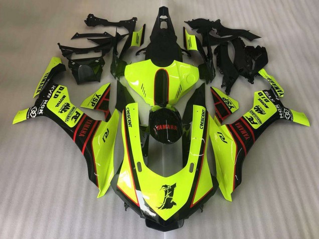 2015-2019 Yamaha YZF R1 Motorcycle Fairings - Yellow Red Black Motul YSP UK