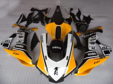 Best 2015-2019 Yamaha YZF R1 Motorcycle Fairings - Orange White Black Motul YSP UK