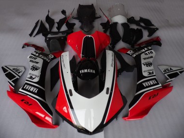 Best 2015-2019 Yamaha YZF R1 Motorcycle Fairings - White Red Black Motul YSP UK