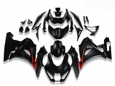 Best 2017-2024 Suzuki GSXR 1000 Motorcycle Fairings - Black Red UK