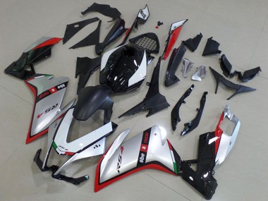 Best 2012-2018 Aprilia RS4 50 125 Motorcycle Fairing - Silver Red Glossy Black UK
