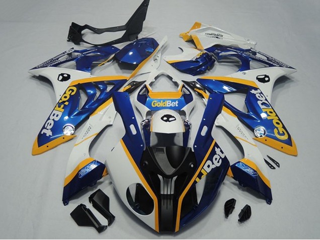 2009-2014 BMW S1000RR Motorcycle Fairings - White Yellow Blue Matte Black GoldBet UK