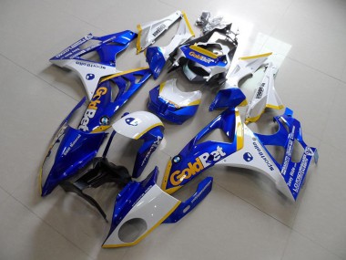 Best 2009-2014 BMW S1000RR Motorcycle Fairings - White Yellow Blue GoldBet UK