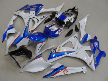Best 2009-2014 BMW S1000RR Motorcycle Fairings - White Red Blue Castrol Pirelli UK