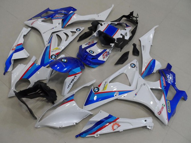 2009-2014 BMW S1000RR Motorcycle Fairings - White Red Blue Castrol Pirelli UK