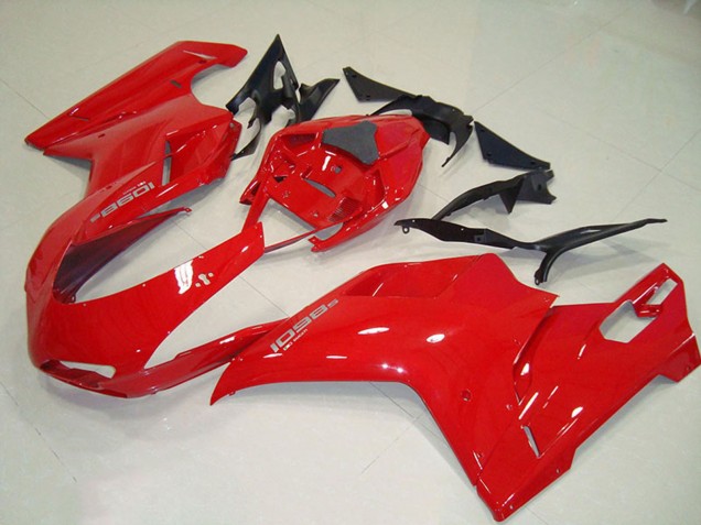 2007-2014 Ducati 1098 Motorcycle Fairing Kits - Red UK