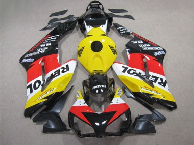 Best 2004-2005 Honda CBR1000RR Motorcycle Fairing - Yellow White Red Glossy Black Repsol UK