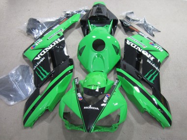 Best 2004-2005 Honda CBR1000RR Motorcycle Fairings - Green Glossy Black Monster UK