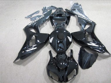 Best 2006-2007 Honda CBR1000RR Motorcycle Fairings - Glossy Black White Decals UK