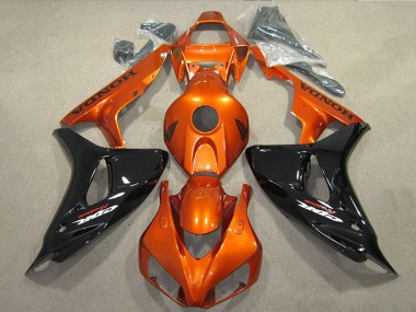 Best 2006-2007 Honda CBR1000RR Motorcycle Fairings - Orange Glossy Black UK