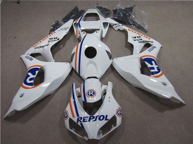 Best 2006-2007 Honda CBR1000RR Motorcycle Fairings - White Blue Repsol UK