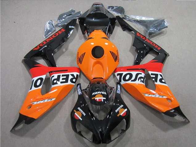 2006-2007 Honda CBR1000RR Bike Fairings - Orange White Red Glossy Black Repsol UK