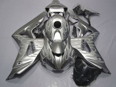Best 2006-2007 Honda CBR1000RR Motorcycle Fairings - Silver White Flame UK