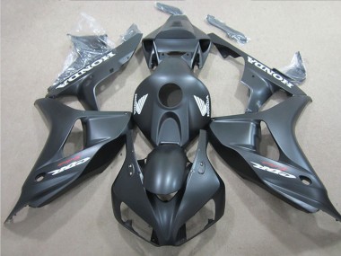 Best 2006-2007 Honda CBR1000RR Motorcycle Fairings - Matte Black White Decal UK