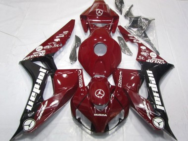 Best 2006-2007 Honda CBR1000RR Motorcycle Fairings - Maroon Red Glossy Black White Jordan UK