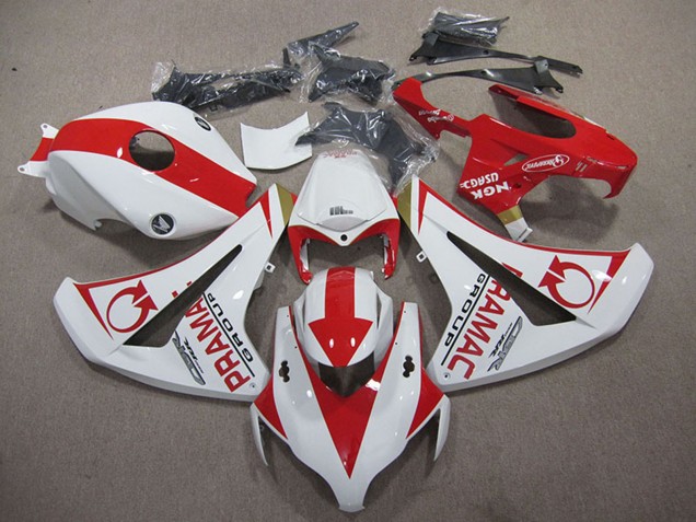 2008-2011 Honda CBR1000RR Motorcycle Fairings - White Red Pramac UK