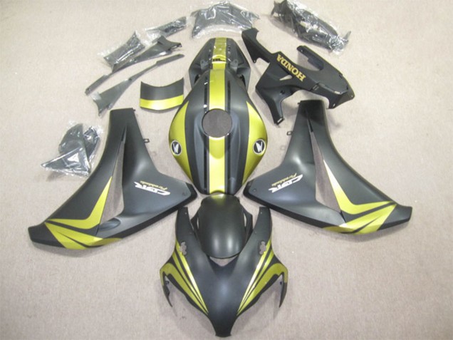 2008-2011 Honda CBR1000RR Motorcycle Fairings - Yellow Matte Black UK