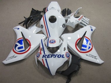 Best 2008-2011 Honda CBR1000RR Motorcycle Fairings - White Red Blue Repsol UK