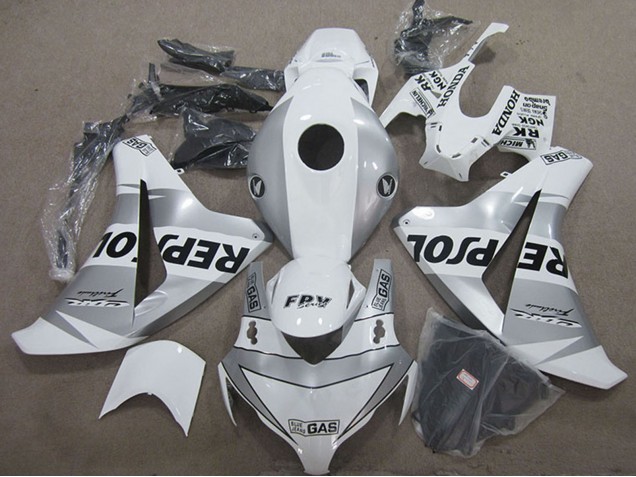 2008-2011 Honda CBR1000RR Motorcycle Fairing - White Silver Black Repsol UK