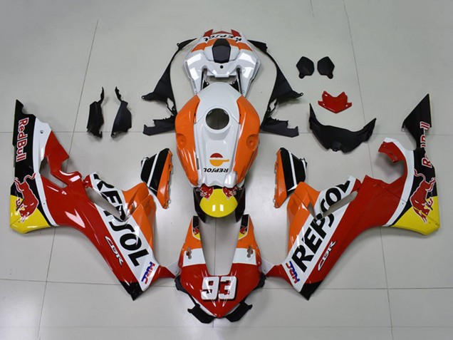 2017-2023 Honda CBR1000RR Motorcycle Fairings - Orange White Red Glossy Black Repsol Red Bull 93 UK