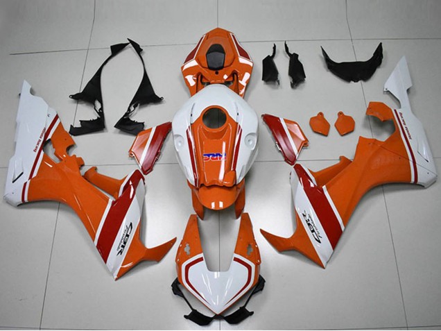 2017-2023 Honda CBR1000RR Motorcycle Fairings - White Orange Red HRC UK