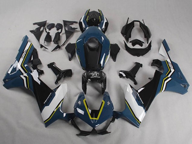 2017-2023 Honda CBR1000RR Motorcycle Fairings - Blue White Yellow Glossy Black Shocker UK
