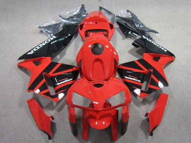Best 2005-2006 Honda CBR600RR Motorcycle Fairings Kits - Red Black UK