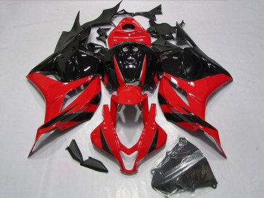 Best 2009-2012 Honda CBR600RR Motorcycle Fairings Kits - Red Glossy Black UK
