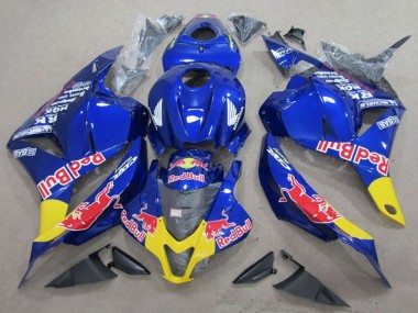 Best 2009-2012 Honda CBR600RR Motorcycle Fairings - Blue Yellow Red Bull UK
