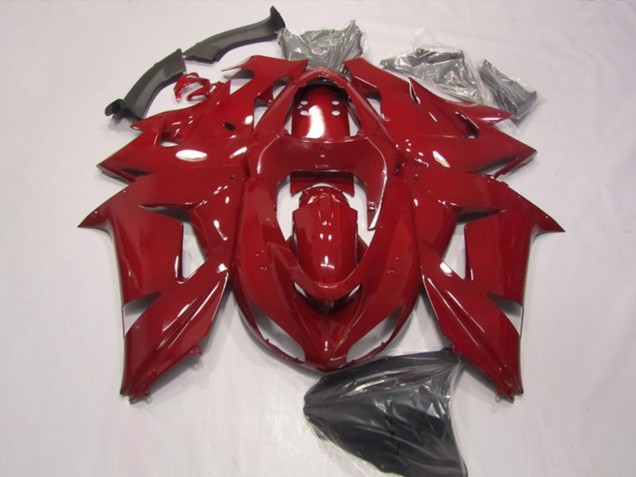 2006-2007 Kawasaki ZX10R Motorcycle Fairings - Red UK