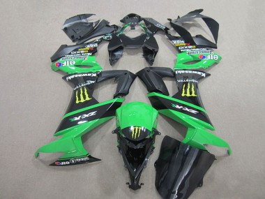 Best 2008-2010 Kawasaki ZX10R Motorcycle Fairings - Green Black Yellow Monster UK