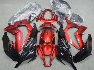 Best 2011-2015 Kawasaki ZX10R Motorcycle Fairing - Red Glossy Black UK