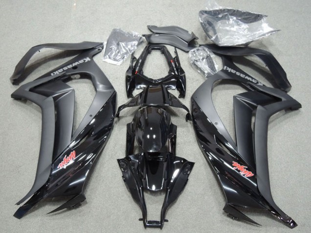 2011-2015 Kawasaki ZX10R Motorcycle Fairings - Glossy Black Matte Black Red Ninja UK