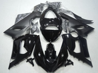 Best 2005-2006 Kawasaki ZX6R Motorcycle Fairings - Glossy Black Matte Black UK