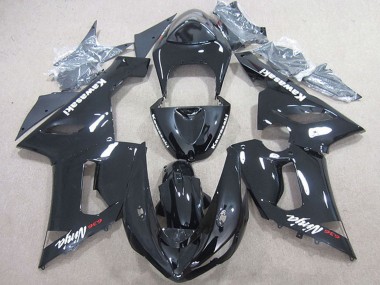 Best 2005-2006 Kawasaki ZX6R Motorcycle Fairing - Glossy Black UK