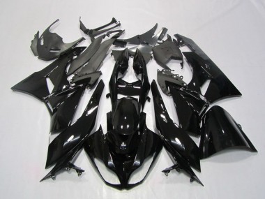 Best 2009-2012 Kawasaki ZX6R Motorcycle Fairing - Glossy Black UK