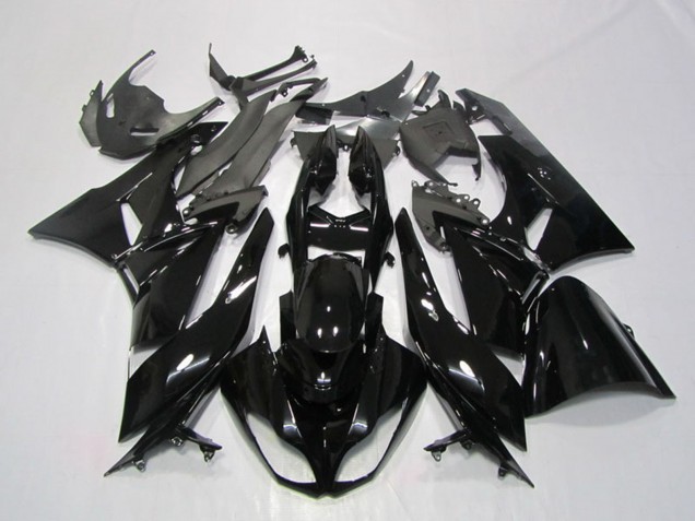 2009-2012 Kawasaki ZX6R Motorcycle Fairing - Glossy Black UK