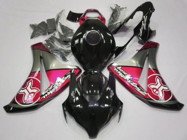 Best 2008-2011 Honda CBR1000RR Motorcycle Fairings - Pink Grey Glossy Black UK