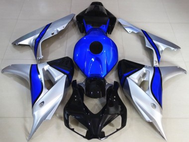 Best 2006-2007 Honda CBR1000RR Motorcycle Fairings - Silver Blue Glossy Black UK