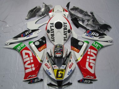 Best 2012-2016 Honda CBR1000RR Motorcycle Fairings - White Red Green Givi PlayBoy UK