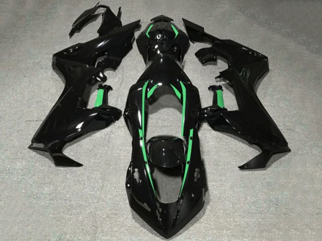2017-2023 Honda CBR1000RR Motorcycle Fairings - Glossy Black Forest Green Lining UK
