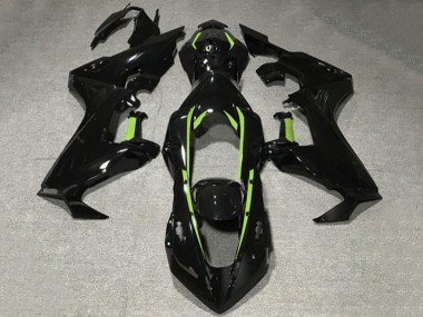 Best 2017-2023 Honda CBR1000RR Motorcycle Fairings - Glossy Black Lime Green Lining UK