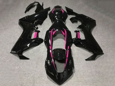 Best 2017-2023 Honda CBR1000RR Motorcycle Fairings - Glossy Black Pink Lining UK
